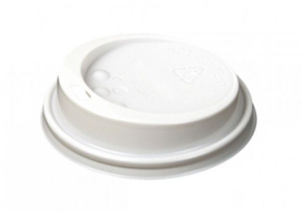 Coffee To Go Deckel weiß für Kaffeebecher Ø 80 mm mit Trinkloch