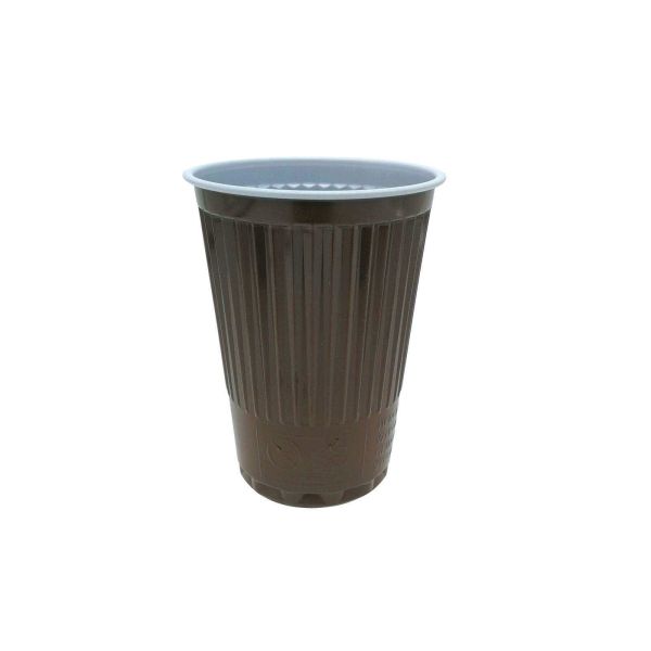 Automatenbecher 180 ml braun-weiß 4,2g Thermobecher