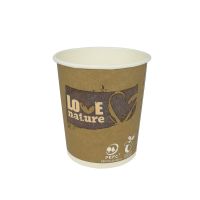 Papier Kaffeebecher Love Nature 100 ml