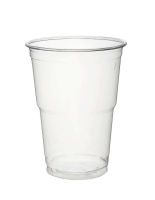 Ausschankbecher / Bierbecher, RPET, transparent, 400ml (800 Stk.)