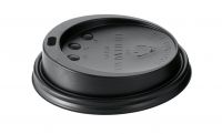 Coffee to go black lid for Ø 90 mm coffee cups with sip hole