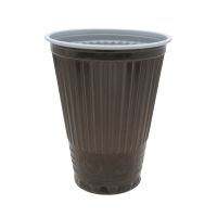 150ml vending cup brown-white