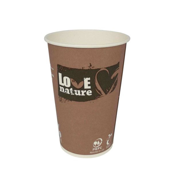 BioWare™ Papier Automatenbecher Love Nature 180 ml
