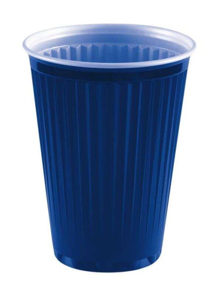 Automatenbecher, PS, blau-weiß, 180ml