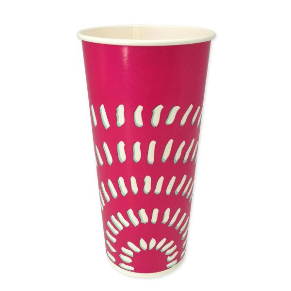 Kaltgetränkebecher aus Hartpapier Sunrise 500 ml