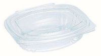 rPET Verpackungsschale mit Deckel 375 ml transparent