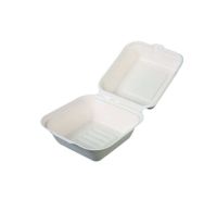 Hamburgerbox aus Zuckerrohr 15 cm