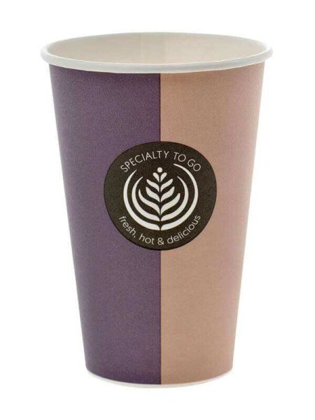 Hartpapierbecher "Coffee to go" für Heißgetränke, 400ml Hartpapierbecher "Coffee to go" für Heißgetränke, 400ml