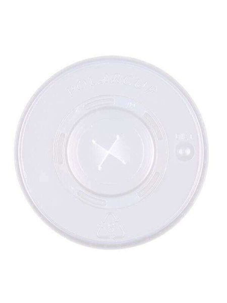 Deckel mit Kreuzstanzung, PS, klar, für 90,0mm Deckel mit Kreuzstanzung, PS, klar, für 90,0mm