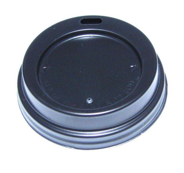 Vending Deckel schwarz ø 70,3 mm mit Trinkloch