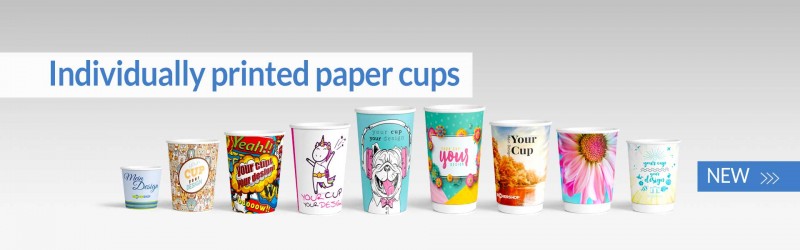 Individually printed paper cups