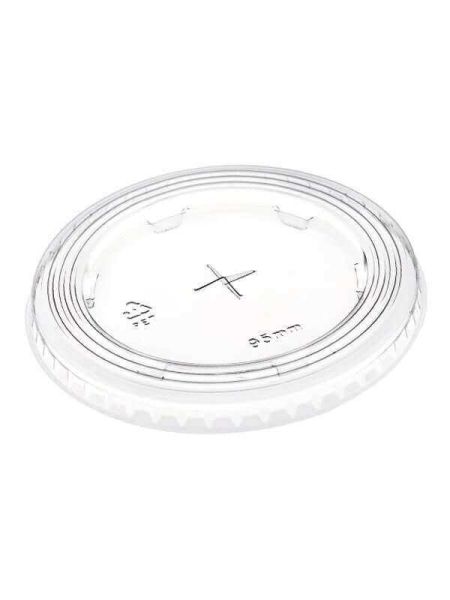 Deckel mit Kreuzstanzung, PET, transparent, für 95,0mm Deckel mit Kreuzstanzung, PET, transparent, für 95,0mm