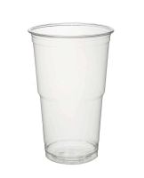 Ausschankbecher / Bierbecher, RPET, transparent, 500ml (800 Stk.)