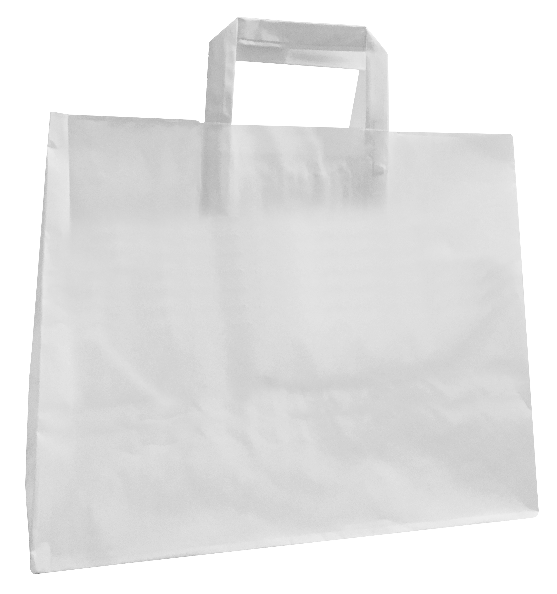 Karakteriseren Zegenen voelen Papieren tas L wit, 32 x 16 x 27 cm | Bechershop NL
