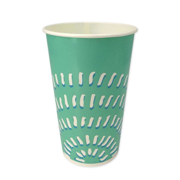 Kaltgetränkebecher aus Hartpapier Sunrise 400 ml
