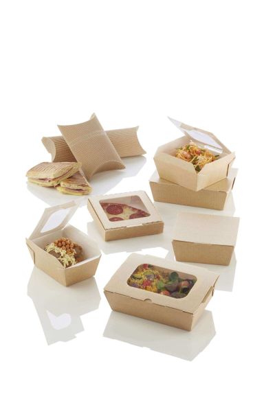 Food to go Box mit Fenster groß