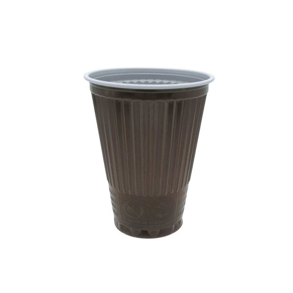 Automatenbecher 150 ml braun-weiß 3,7g Thermobecher light
