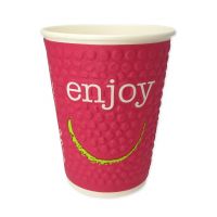 Double-wall hot beverage cup Enjoy Bubble 300ml