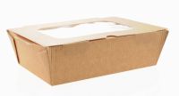 Food to go box with window, large