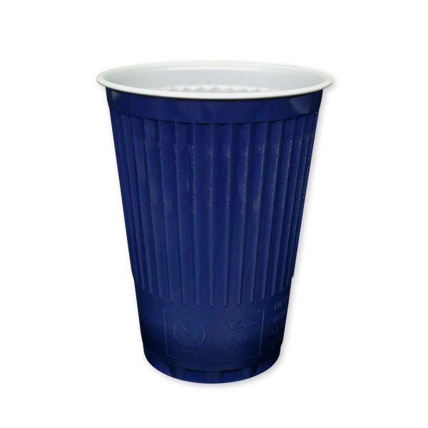 Automatenbecher 180 ml blau-weiß 4,5g Thermobecher