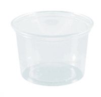Round packing cup, 100 ml, transparent