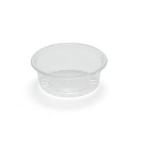 Round packing cup, 80 ml, transparent, rPET