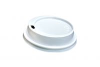 Coffee to go white lid for Ø 80 mm coffee cups with sip hole