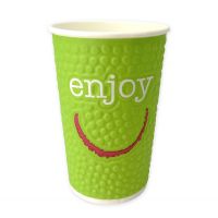 Double-wall hot beverage cup Enjoy Bubble 400ml