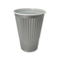 Automatenbecher 150 ml silber-weiß 4,0g Thermobecher